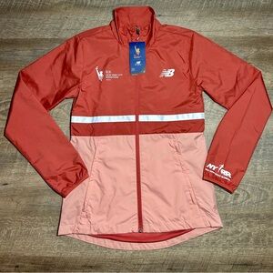New Balance Women’s 2023 TCS NYC Marathon Zip Up Windbreaker Jacket- Astro Dust